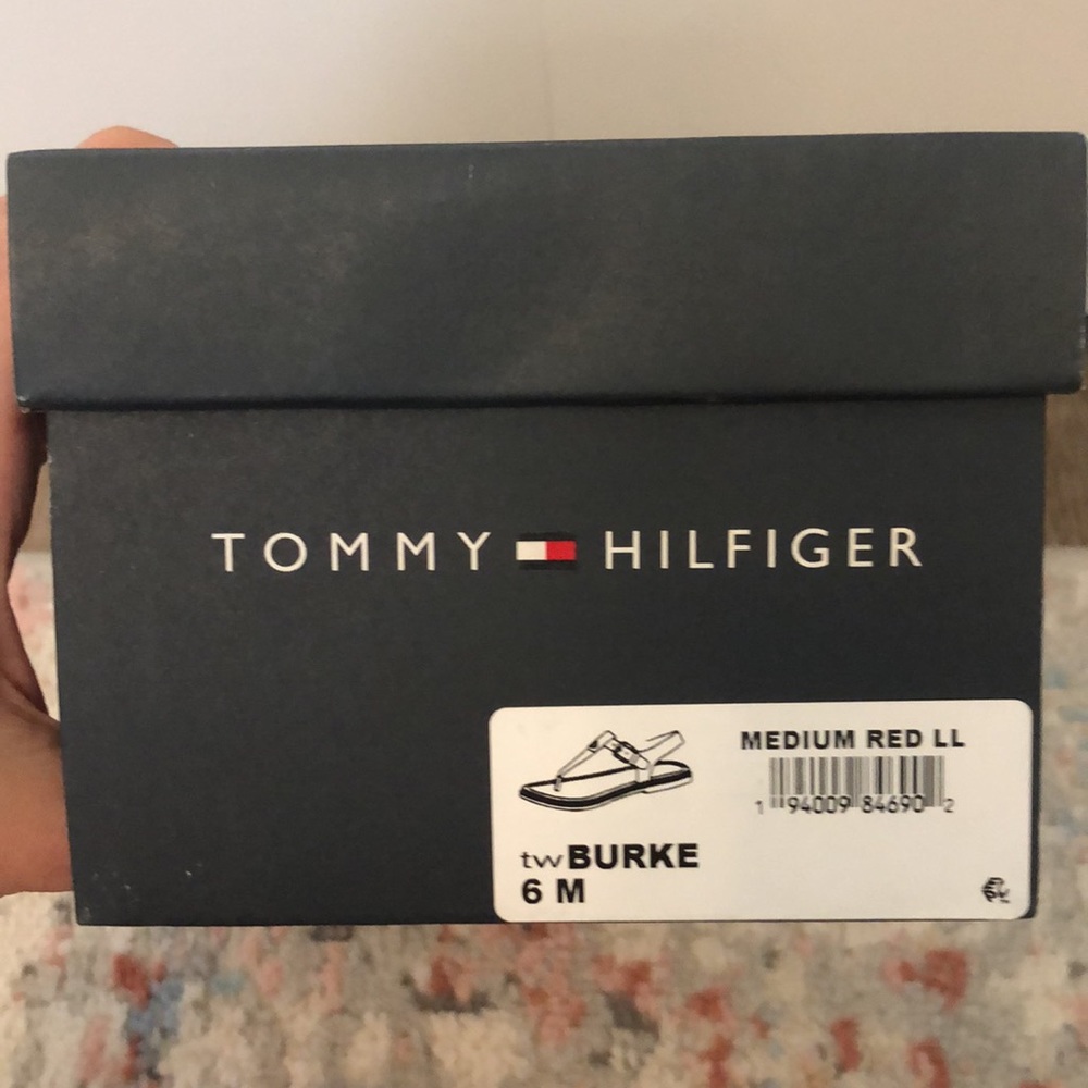 Tommy Hilfiger Burke Red Sandals - Picture 10 of 15
